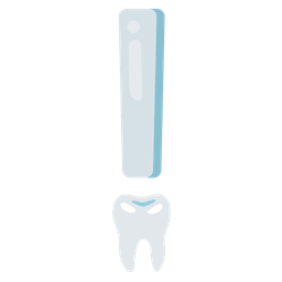 red exclamation mark and tooth