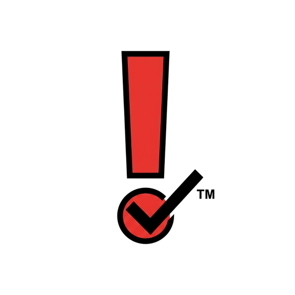 Red exclamation mark and Trade mark