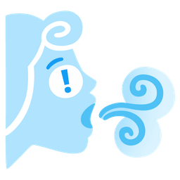 red exclamation mark and wind face