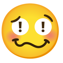 red exclamation mark and woozy face