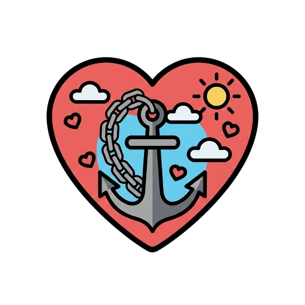 Red heart and Anchor
