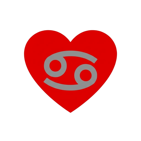 Red heart and Cancer