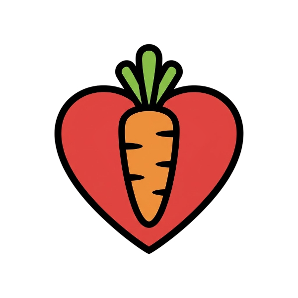Red heart and Carrot