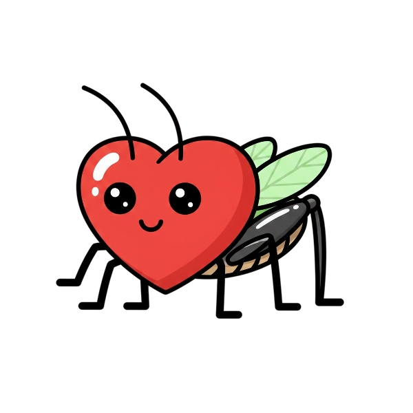 Red heart and Cricket