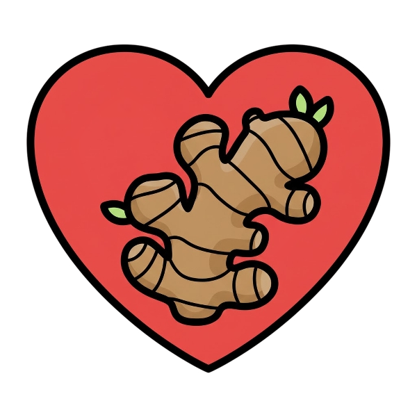 Red heart and Ginger root