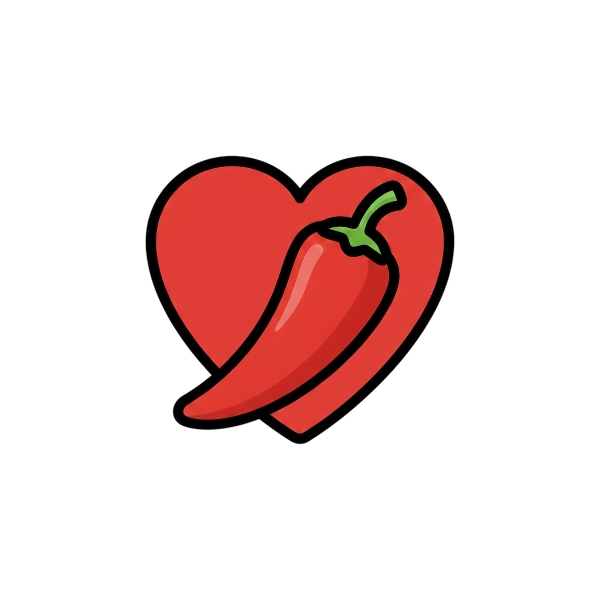 Red heart and Hot pepper