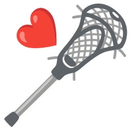 red heart and lacrosse