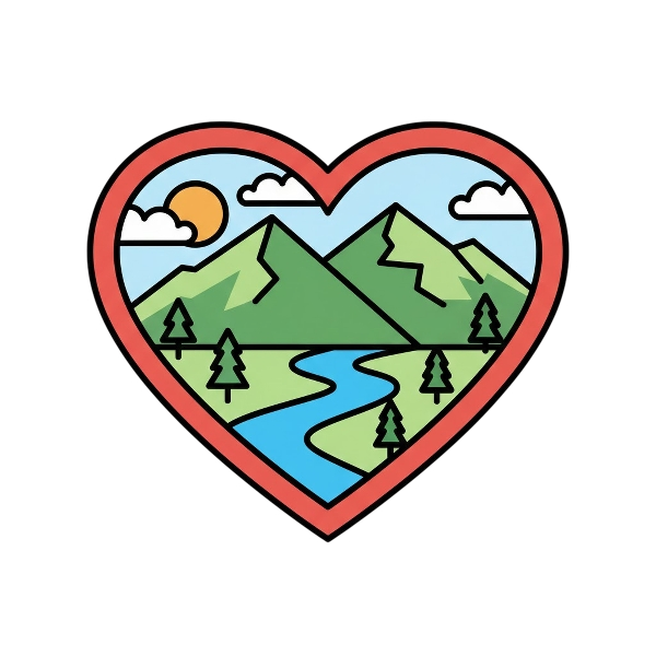 Red heart and National park