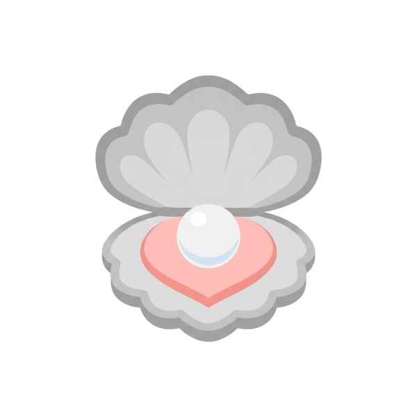 Red heart and Oyster