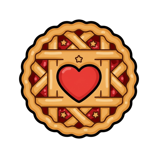 Red heart and Pie