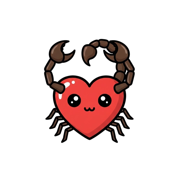 Red heart and Scorpion