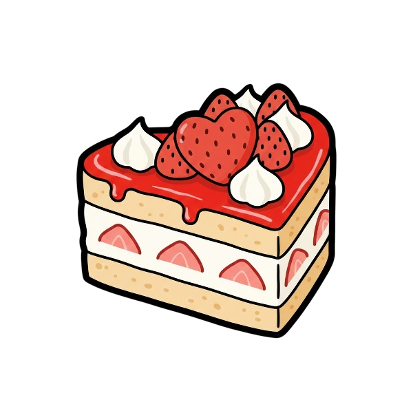 Red heart and Shortcake