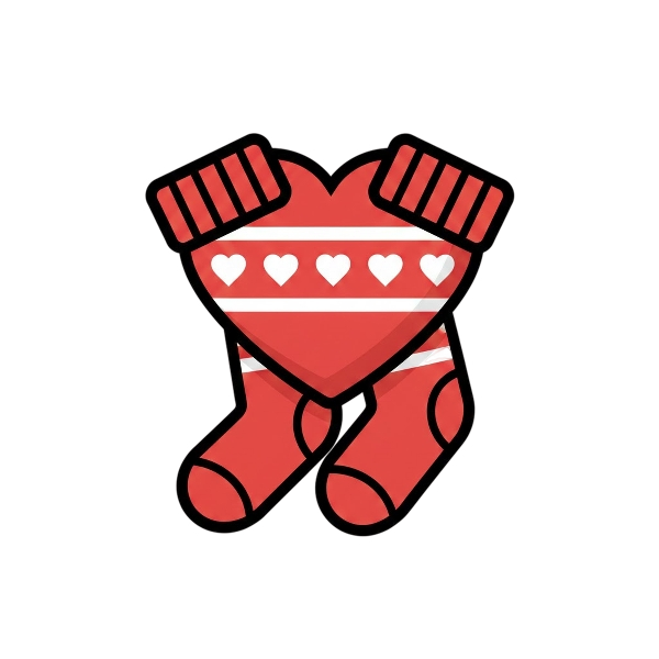 Red heart and Socks