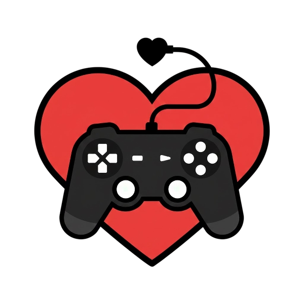 Red heart and Video game