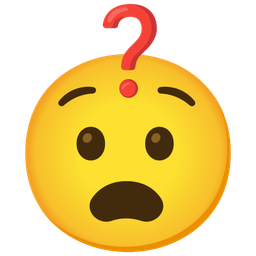 Red question mark and Anguished face