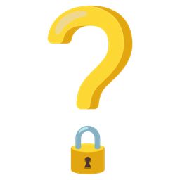 Red question mark and Locked