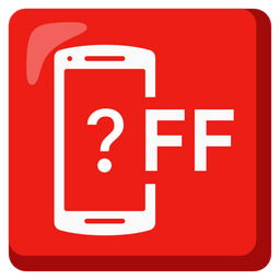 Red question mark and Mobile phone off