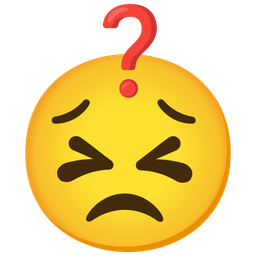 Red question mark and Persevering face