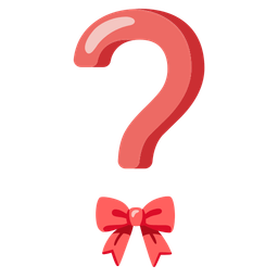 Red question mark and Ribbon