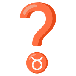 Red question mark and Taurus