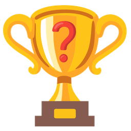 Red question mark and Trophy