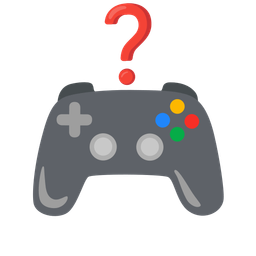 Red question mark and Video game