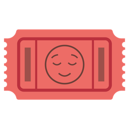 relieved face and admission tickets