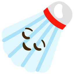 relieved face and badminton