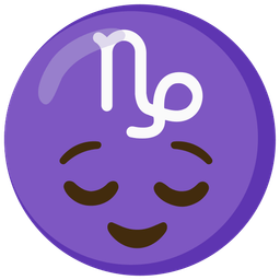 relieved face and Capricorn