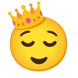 relieved face and crown