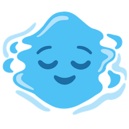 relieved face and droplet