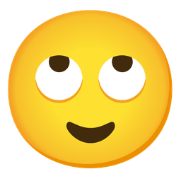 relieved face and face with rolling eyes