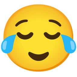 Relieved face and Face with tears of joy