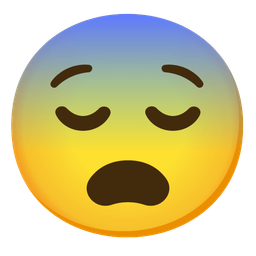 relieved face and fearful face