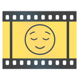 relieved face and film frames