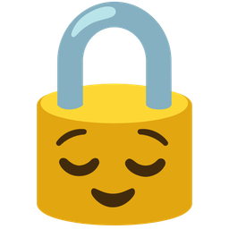 relieved face and locked