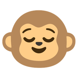 relieved face and monkey face