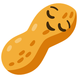 relieved face and peanuts