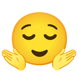 relieved face and person shrugging