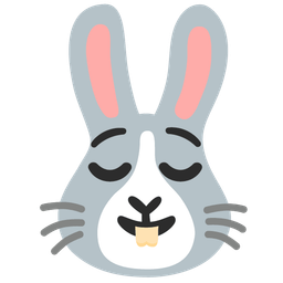 relieved face and rabbit face