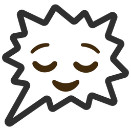 relieved face and right anger bubble