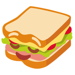 relieved face and sandwich