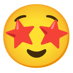 Relieved face and Star-struck