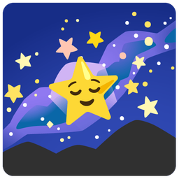 relieved face and telescope