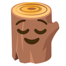 relieved face and wood