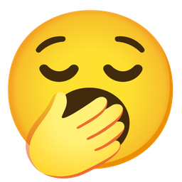 relieved face and yawning face