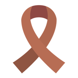 reminder ribbon and brown heart