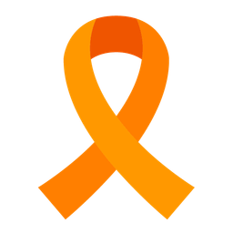 reminder ribbon and orange heart