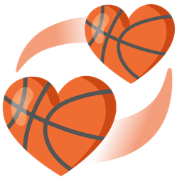 revolving hearts and basketball