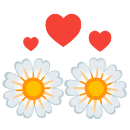 revolving hearts and blossom